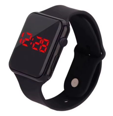 Montre numérique Simple pour hommes femmes mode Sport montre électronique LED bracelet en Silicone noir montre pour hommes décontractée