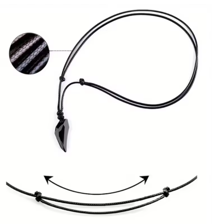 Collier avec dents de loup pour homme, chaînes en corde