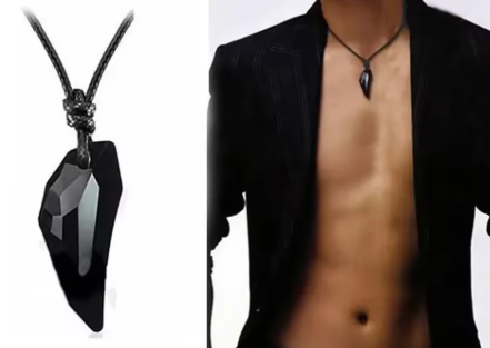 Collier avec dents de loup pour homme, chaînes en corde